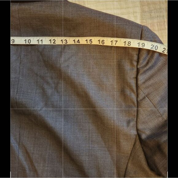 Mattarazi Uomo superfine Australian wool gray textured blazer size 44R Mens - Picture 3 of 11